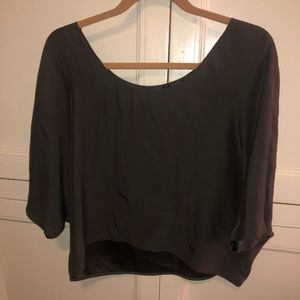 Army green Vince top